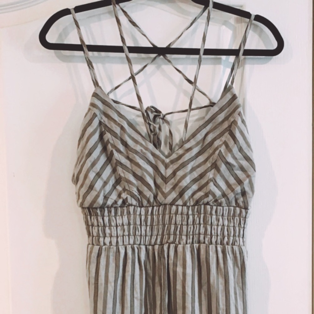 TRIXX brand green stripe romper